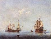 VELDE, Willem van de, the Younger Marine Landscape wer oil painting artist